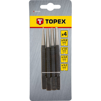 Išmušiklis vinims, komplekte 4 vnt. 1 Išmušiklis vinims, komplekte 4 vnt. 1