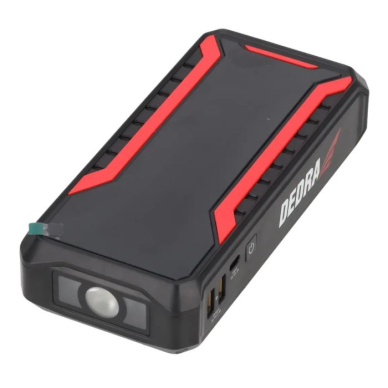 Išorinė baterija su variklio paleidimo funkcija DEDRA DEPP1201, Li-Ion 12000mAh, LCD ekranas