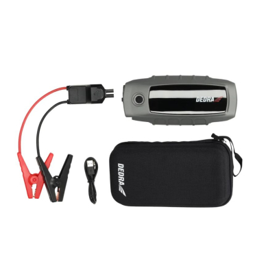 Išorinė baterija su variklio paleidimo funkcija DEDRA DEPP1600, Li-Ion 16000mAh, LCD ekranas 3
