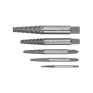 Išsukiklis nulūžusiems varžtams, komplekte 5 vnt. Išsukiklis nulūžusiems varžtams, komplekte 5 vnt.