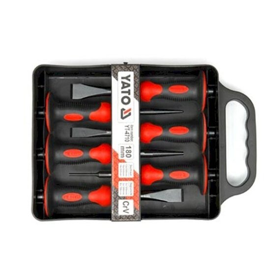 Išmušėjų ir kaltų komplektas | 6 vnt. (YT-4710) Išmušėjų ir kaltų komplektas | 6 vnt. (YT-4710)