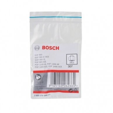 Įvorė Bosch, 6mm, POF 800 ACE, GOF 900 ACE, 2608570100 1 Įvorė Bosch, 6mm, POF 800 ACE, GOF 900 ACE, 2608570100 1