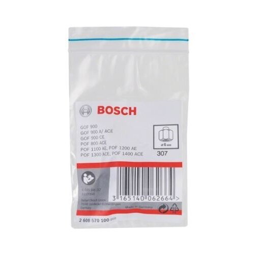 Įvorė Bosch, 6mm, POF 800 ACE, GOF 900 ACE, 2608570100 1 Įvorė Bosch, 6mm, POF 800 ACE, GOF 900 ACE, 2608570100 1