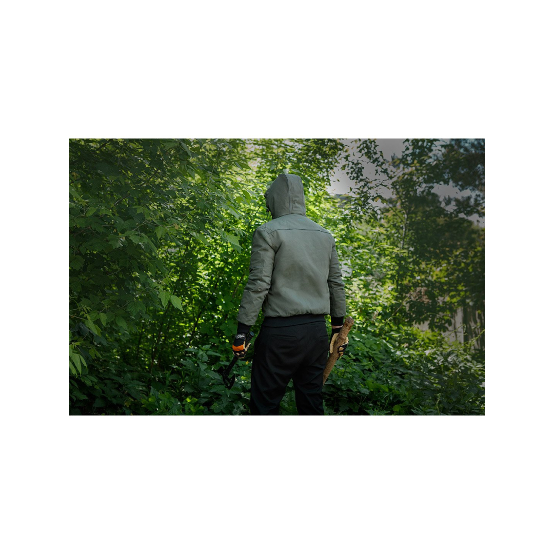 Izoliuota striukė su gobtuvu OUTDOOR, žalia, XXL dydis 1