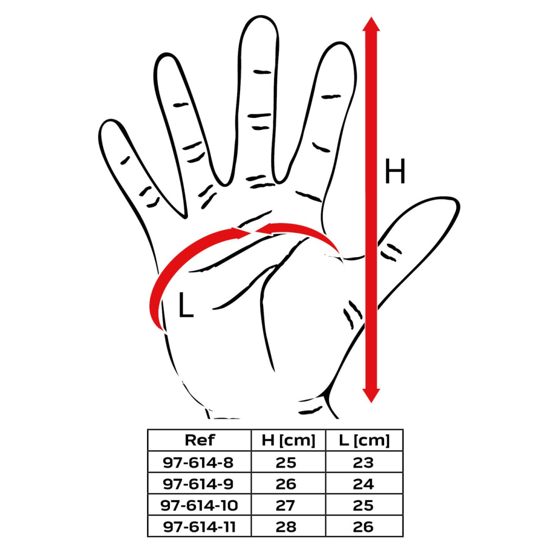 Izoliuotos darbo pirštinės, lateksu dengtas poliesteris (2 sluoksniai), 3241X, 10 dydis 7
