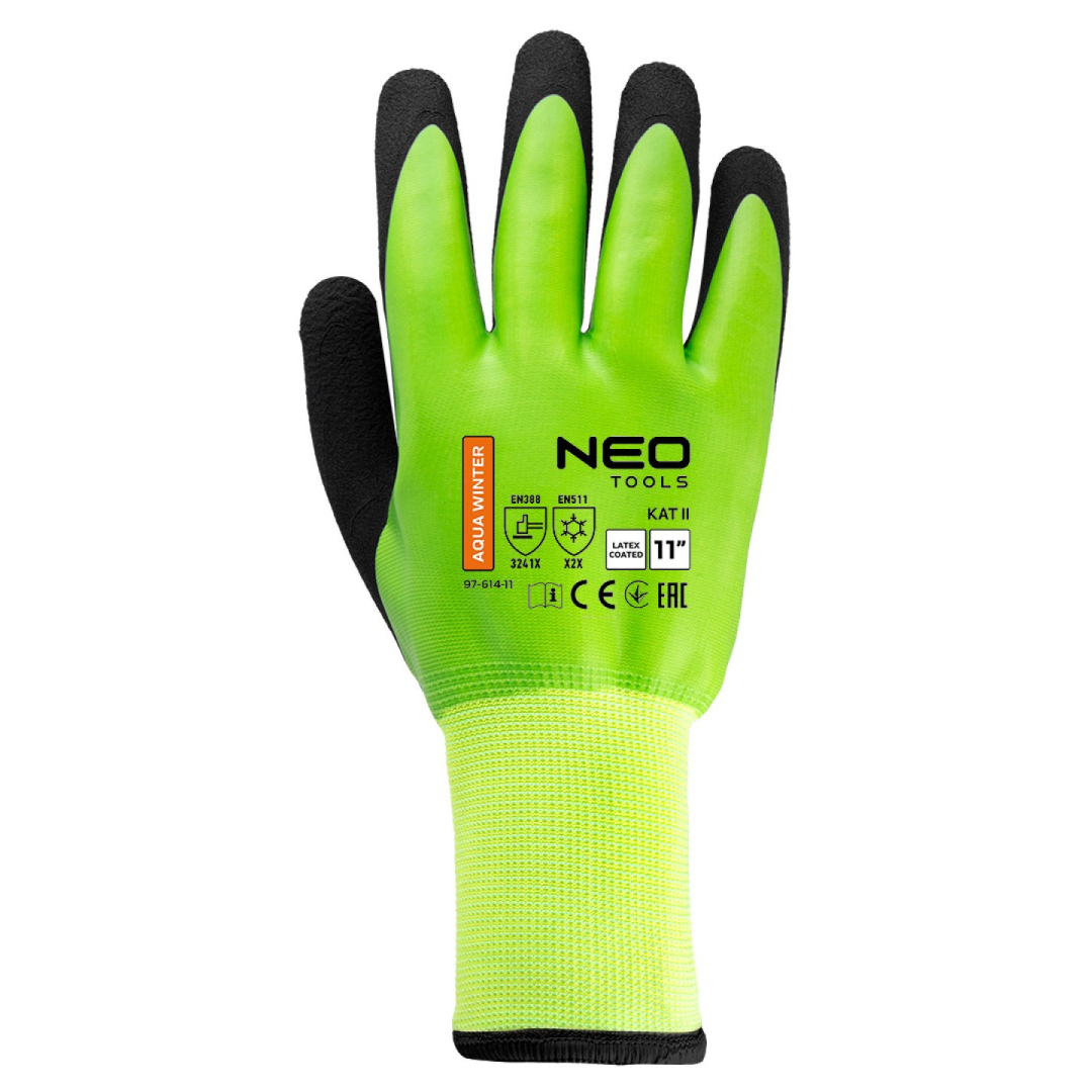 Izoliuotos darbo pirštinės, lateksu dengtas poliesteris (2 sluoksniai), 3241X, 11 dydis 4