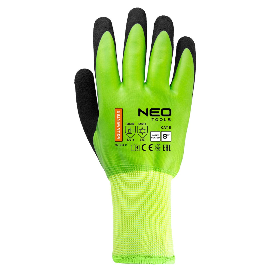 Izoliuotos darbo pirštinės, lateksu dengtas poliesteris (2 sluoksniai), 3241X, 8 dydis 4 Izoliuotos darbo pirštinės, lateksu dengtas poliesteris (2 sluoksniai), 3241X, 8 dydis 4