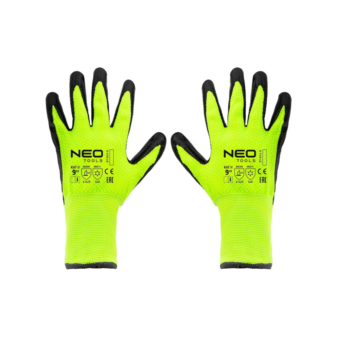 Izoliuotos darbo pirštinės, nailonas su latekso danga, 4142X, 9 dydis Izoliuotos darbo pirštinės, nailonas su latekso danga, 4142X, 9 dydis