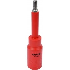 Izoliuotas antgalis elektrikui H6x120mm, 1/2" VDE (YT-21087) Izoliuotas antgalis elektrikui H6x120mm, 1/2" VDE (YT-21087)