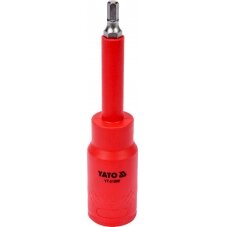 Izoliuotas antgalis elektrikui H5x120mm, 1/2" VDE (YT-21086) Izoliuotas antgalis elektrikui H5x120mm, 1/2" VDE (YT-21086)