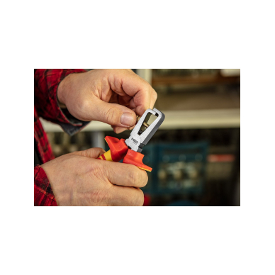 Izoliacijos nuimtuvas plier VDE 160mm (6"), crv, poliruotos 1