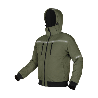 Izoliuota striukė su gobtuvu OUTDOOR, žalia, XXXL dydis 3 Izoliuota striukė su gobtuvu OUTDOOR, žalia, XXXL dydis 3
