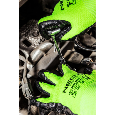 Izoliuotos darbo pirštinės, nailonas su latekso danga, 4142X, 10 dydis 2