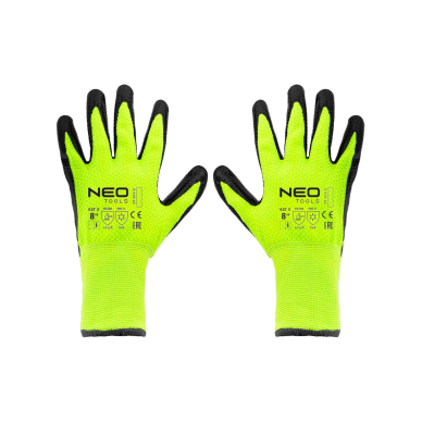 Izoliuotos darbo pirštinės, nailonas su latekso danga, 4142X, 8 dydis Izoliuotos darbo pirštinės, nailonas su latekso danga, 4142X, 8 dydis