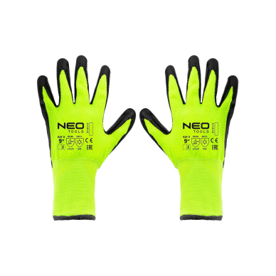 Izoliuotos darbo pirštinės, nailonas su latekso danga, 4142X, 9 dydis Izoliuotos darbo pirštinės, nailonas su latekso danga, 4142X, 9 dydis