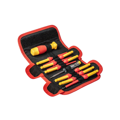 Izoliuotų keičiamų atsuktuvų rinkinys 1000 V, 12 vnt, Izoliuotų keičiamų atsuktuvų rinkinys 1000 V, 12 vnt,