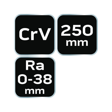 Izpliuotos replės 250 mm, CrV 7