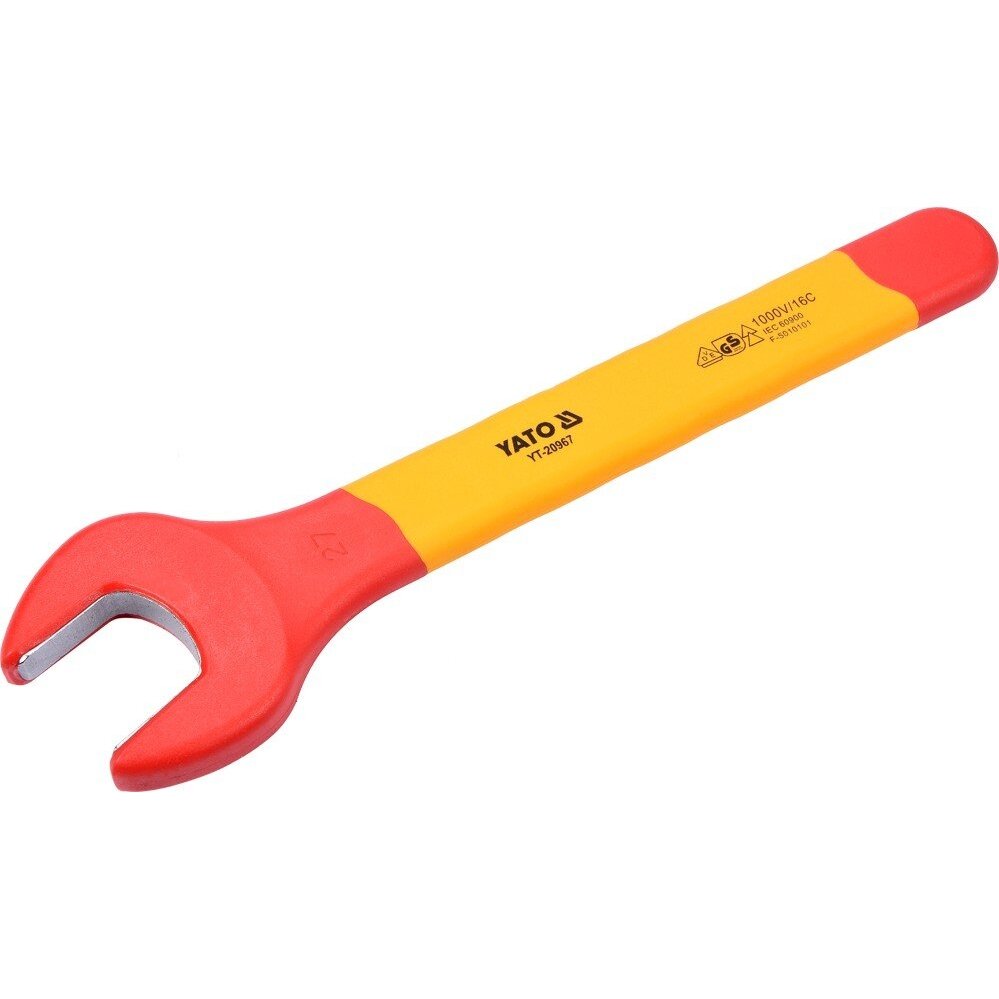 Izoliuotas veržliaraktis elektrikui atviru galu 27mm VDE (YT-20967) Izoliuotas veržliaraktis elektrikui atviru galu 27mm VDE (YT-20967)