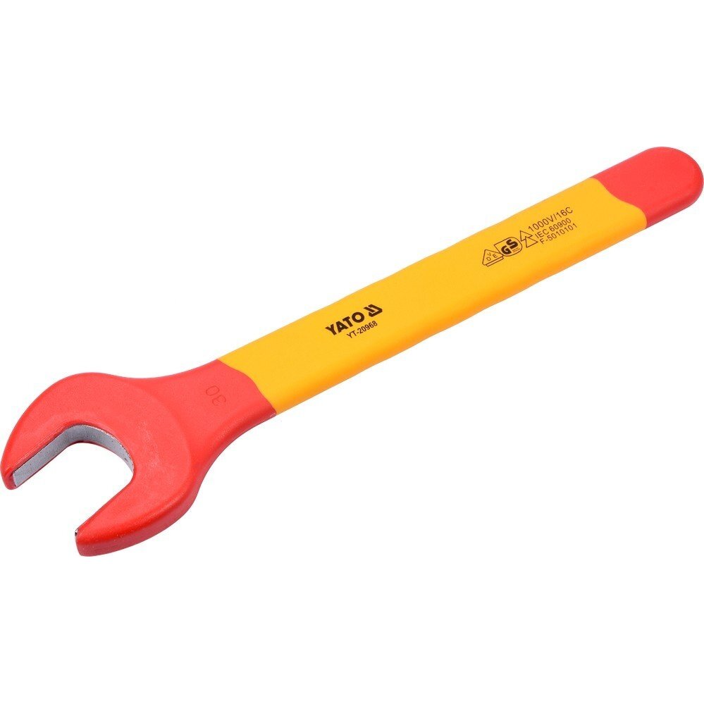 Izoliuotas veržliaraktis elektrikui atviru galu 30mm VDE (YT-20968)