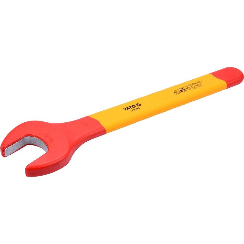 Izoliuotas veržliaraktis elektrikui atviru galu 32mm VDE (YT-20969) Izoliuotas veržliaraktis elektrikui atviru galu 32mm VDE (YT-20969)