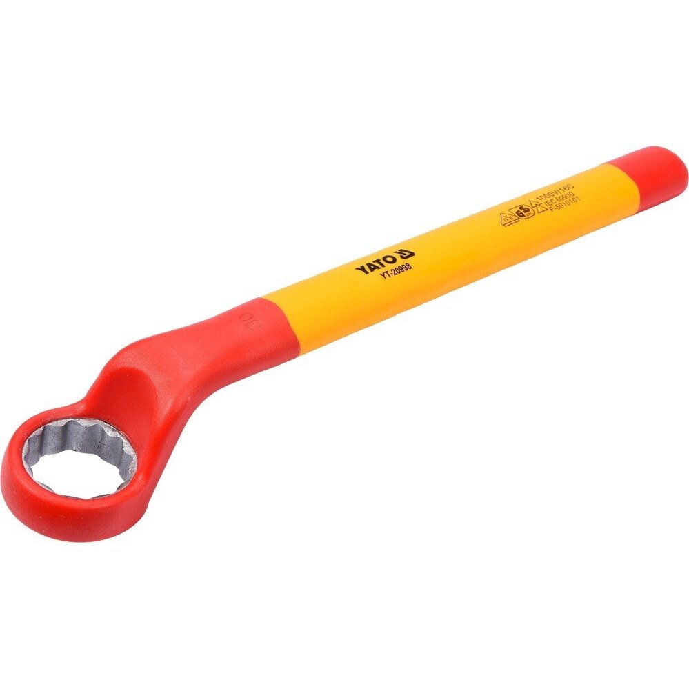 Izoliuotas veržliaraktis elektrikui kilpinis 30mm VDE (YT-20998) Izoliuotas veržliaraktis elektrikui kilpinis 30mm VDE (YT-20998)