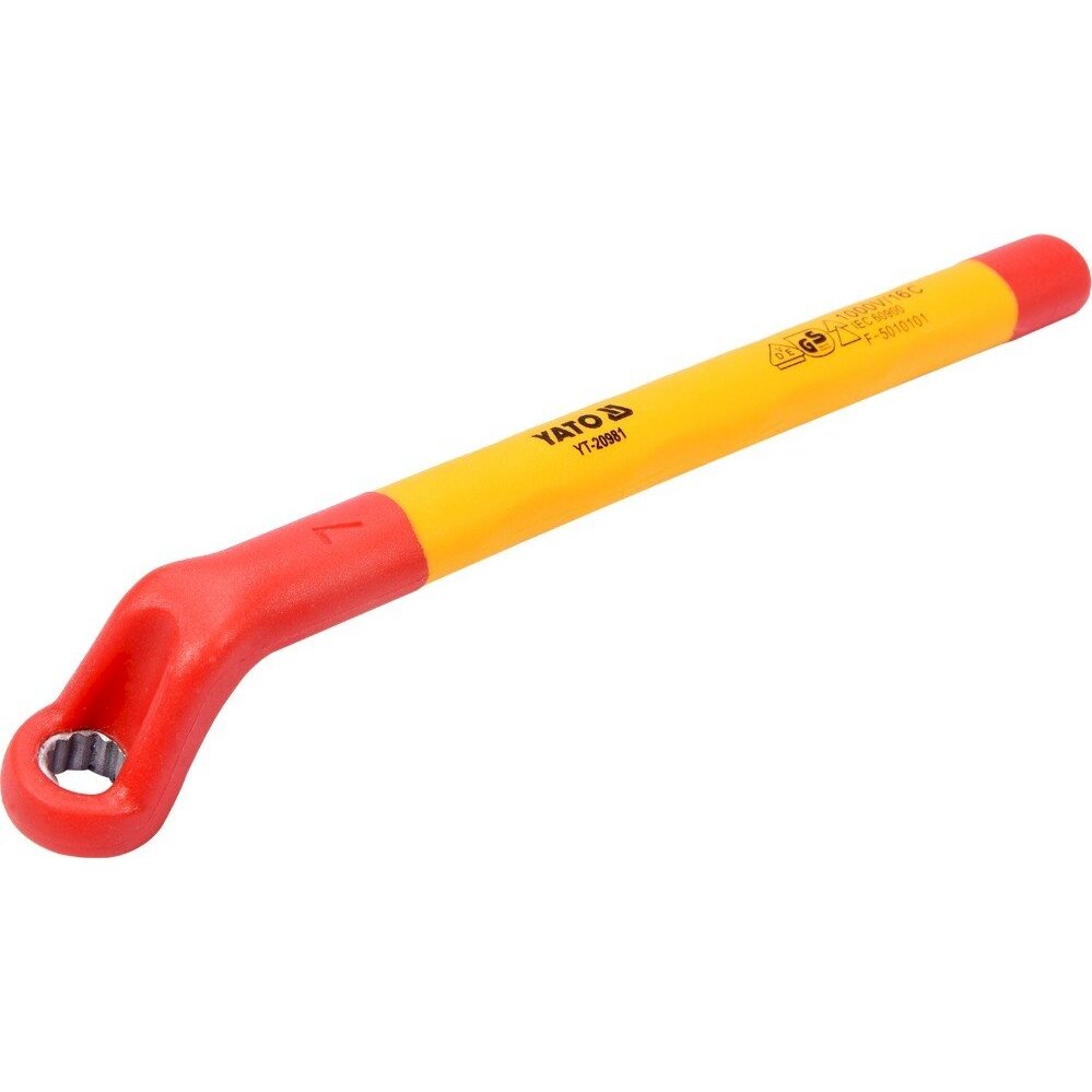 Izoliuotas veržliaraktis elektrikui kilpinis 7mm VDE (YT-20981) Izoliuotas veržliaraktis elektrikui kilpinis 7mm VDE (YT-20981)