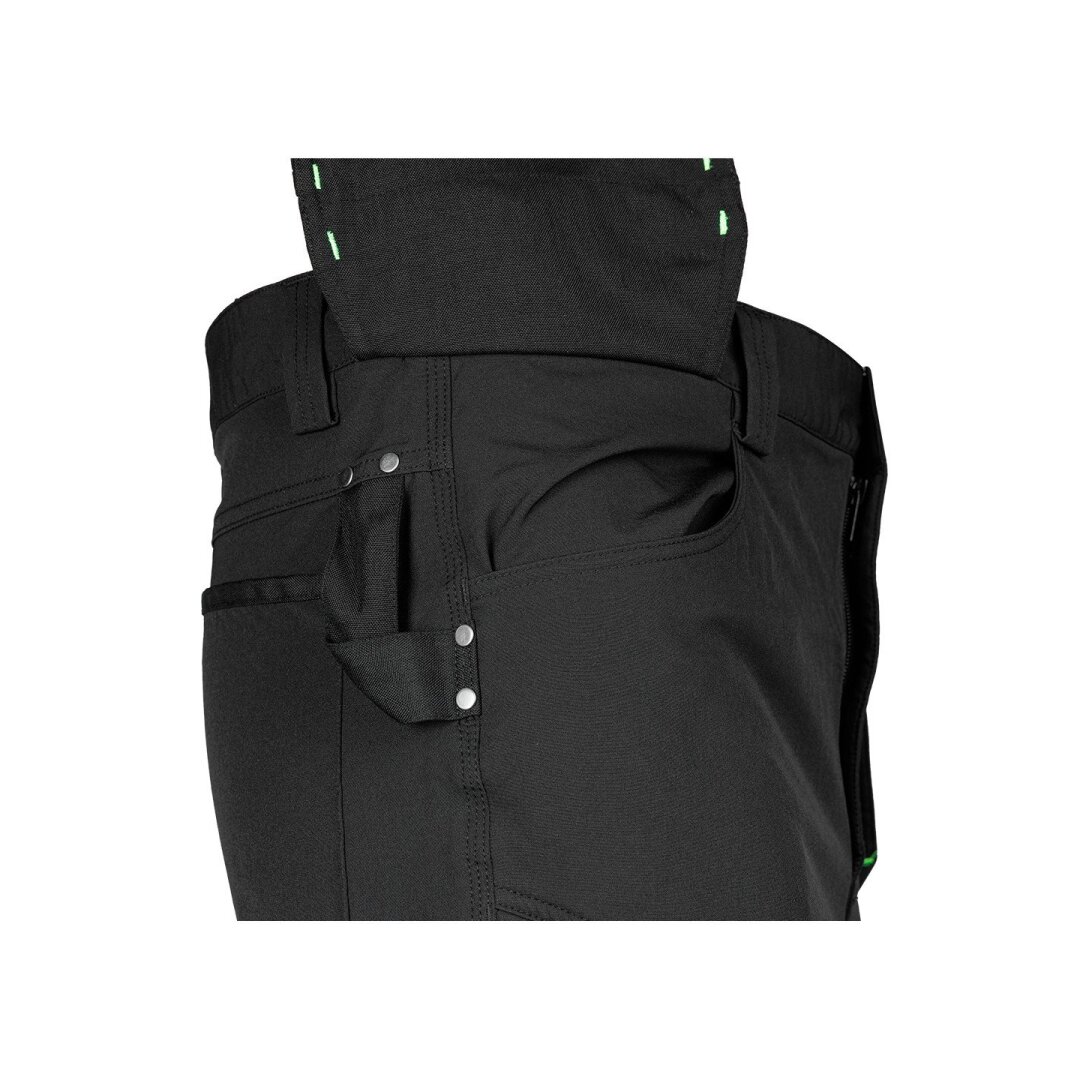 Juodos, „Mix&Match“ darbo kelnės, 4 kryptimis tempiamos, dydis L 4