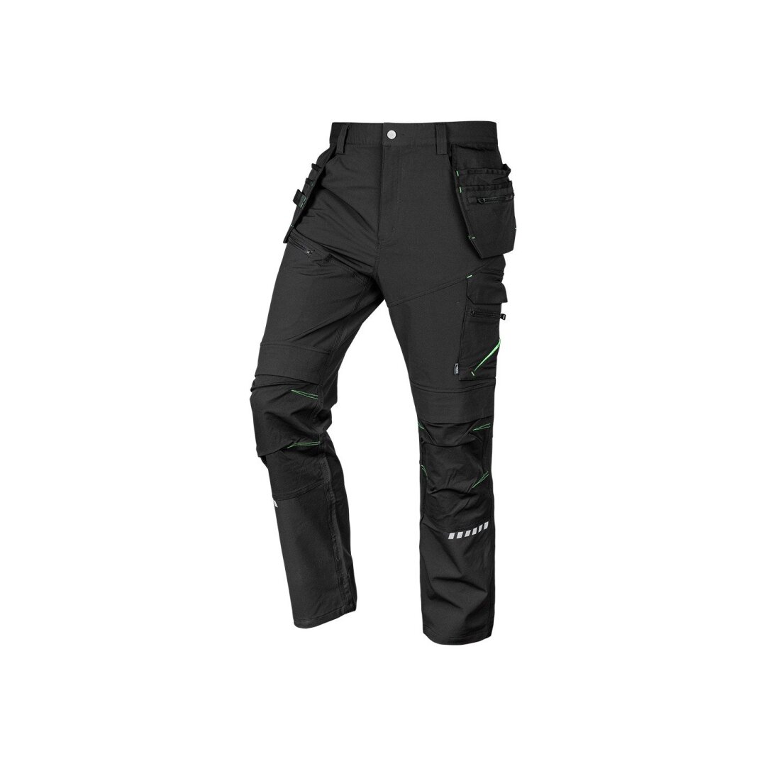 Juodos, „Mix&Match“ darbo kelnės, 4 kryptimis tempiamos, dydis L Juodos, „Mix&Match“ darbo kelnės, 4 kryptimis tempiamos, dydis L