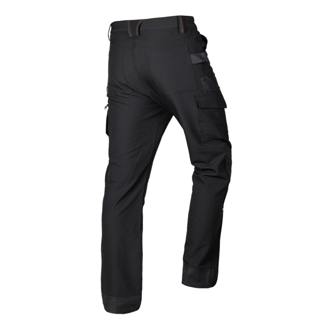 Juodos-oranžinės, „Mix&Match“ darbo kelnės, 4 kryptimis tempiamos, dydis M 1