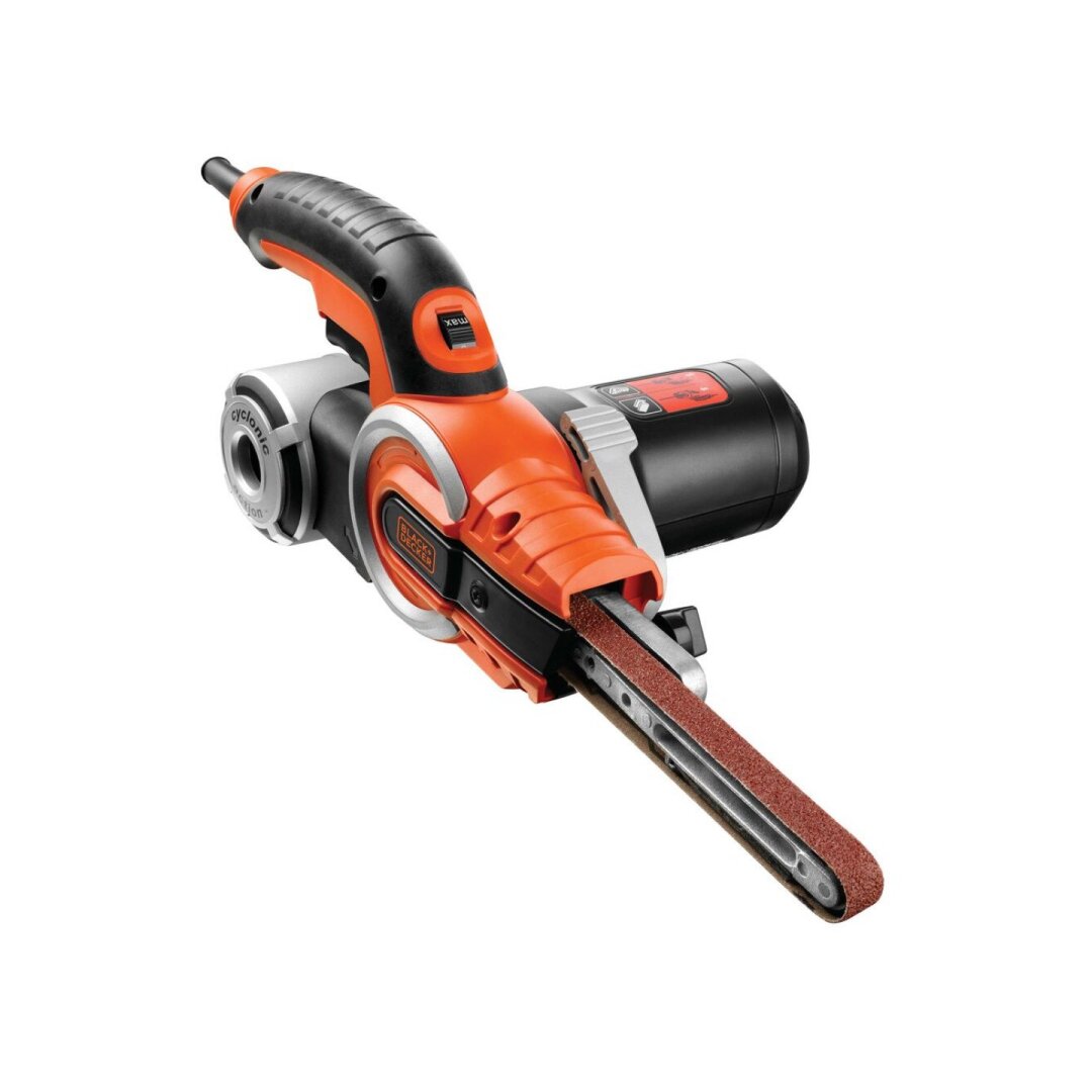 Juostinis šlifuoklis + 12 priedų, KA902EK-QS, Black&Decker Juostinis šlifuoklis + 12 priedų, KA902EK-QS, Black&Decker