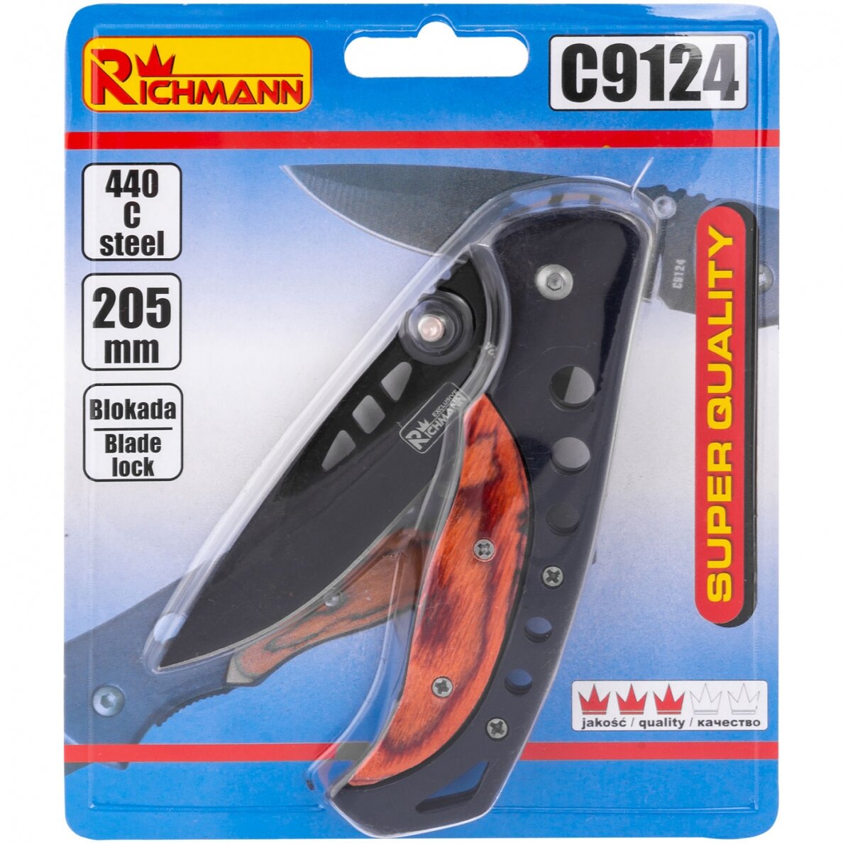 Juodas sulankst. peilis „Richmann", 205 mm 4