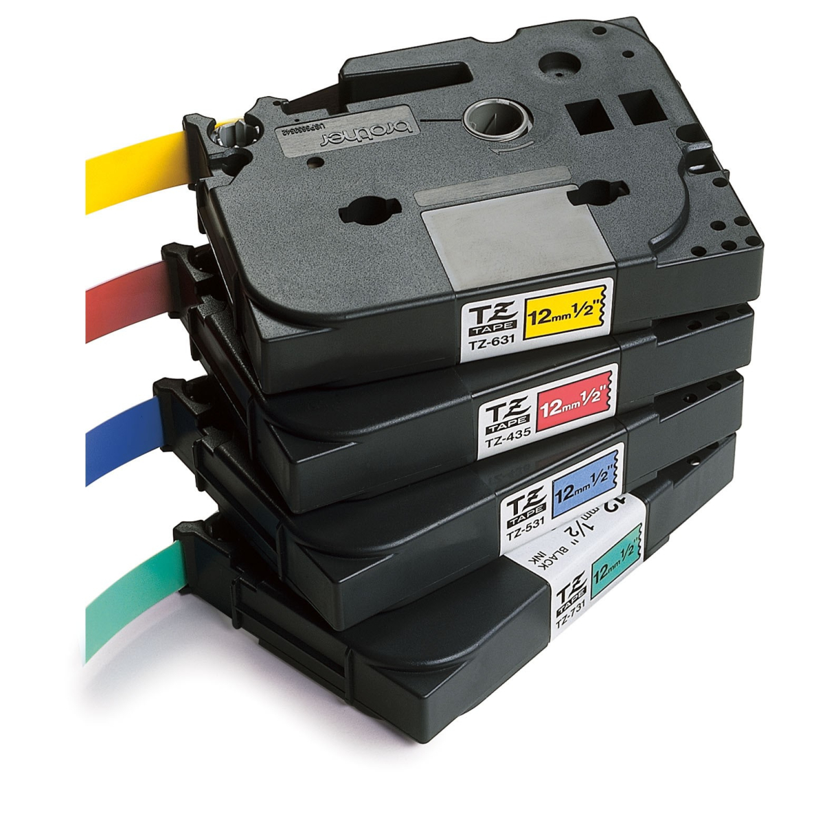 Juostelė, juoda ant geltono, 24 mm Juostelė, juoda ant geltono, 24 mm