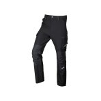 Juodos-žalios, „Mix&Match“ darbo kelnės, 4 kryptimis tempiamos, dydis XXXL