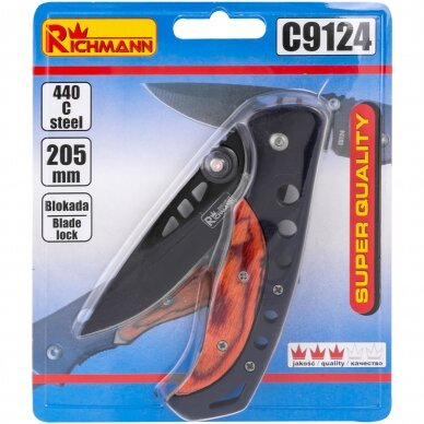Juodas sulankst. peilis „Richmann", 205 mm 4 Juodas sulankst. peilis „Richmann", 205 mm 4
