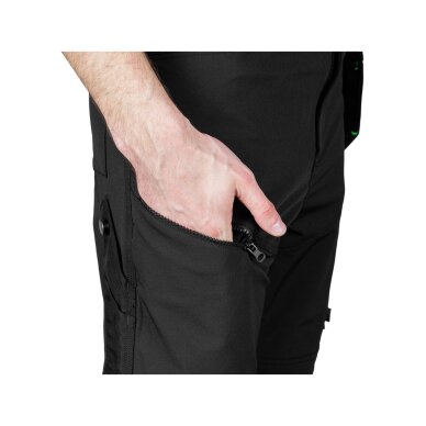 Juodos, „Mix&Match“ darbo kelnės, 4 kryptimis tempiamos, dydis S 6 Juodos, „Mix&Match“ darbo kelnės, 4 kryptimis tempiamos, dydis S 6