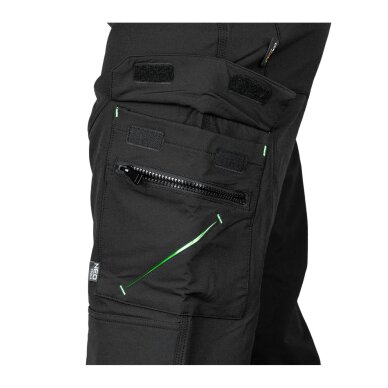 Juodos, „Mix&Match“ darbo kelnės, 4 kryptimis tempiamos, dydis XL 6