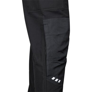 Juodos-oranžinės, „Mix&Match“ darbo kelnės, 4 kryptimis tempiamos, dydis XL 2 Juodos-oranžinės, „Mix&Match“ darbo kelnės, 4 kryptimis tempiamos, dydis XL 2