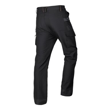 Juodos-oranžinės, „Mix&Match“ darbo kelnės, 4 kryptimis tempiamos, dydis XXL 1