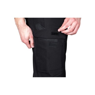 Juodos-oranžinės, „Mix&Match“ darbo kelnės, 4 kryptimis tempiamos, dydis XXXL 3