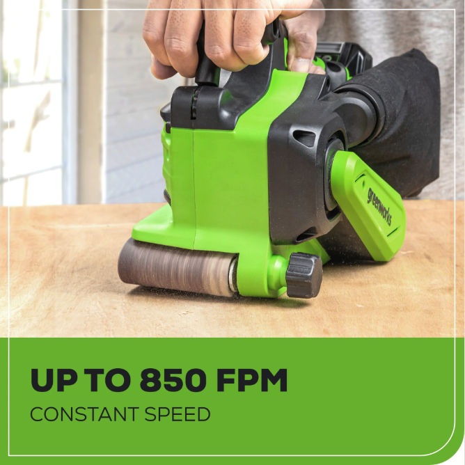 Akum. juostinis šlifuoklis Greenworks GD24BELSND 24V (tik įrankis) 1 Akum. juostinis šlifuoklis Greenworks GD24BELSND 24V (tik įrankis) 1