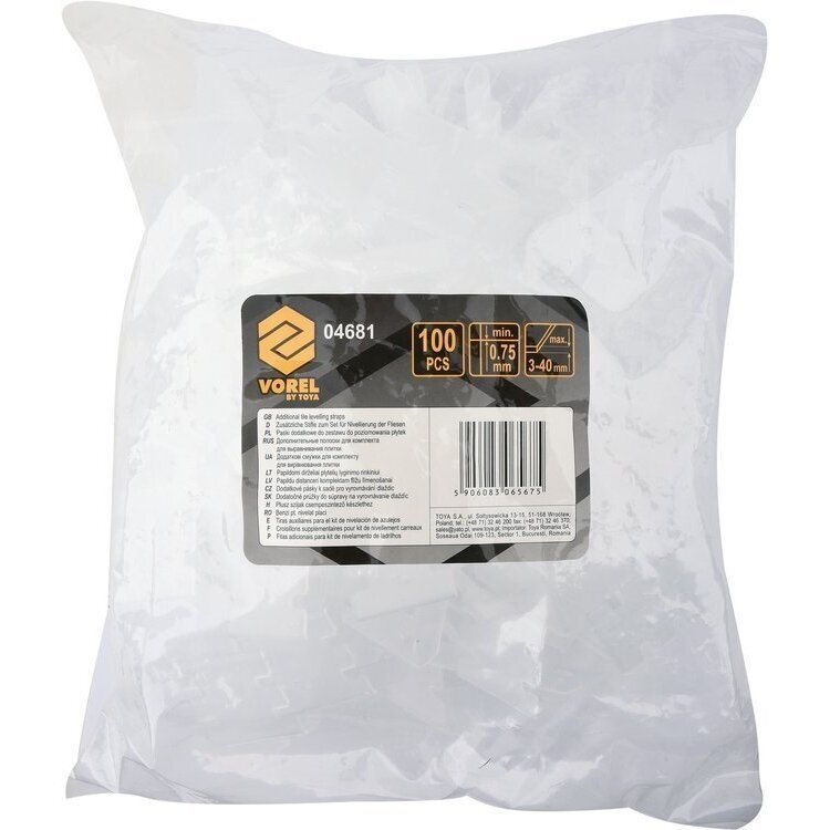 Juostos plytelių lyginimui | 100 vnt. (04681) 1