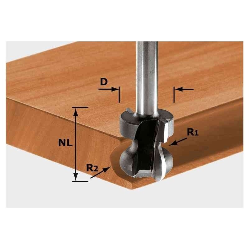 Juostinių rankenų freza Festool HW S8 D22/16/R2,5+6 (491140) Juostinių rankenų freza Festool HW S8 D22/16/R2,5+6 (491140)