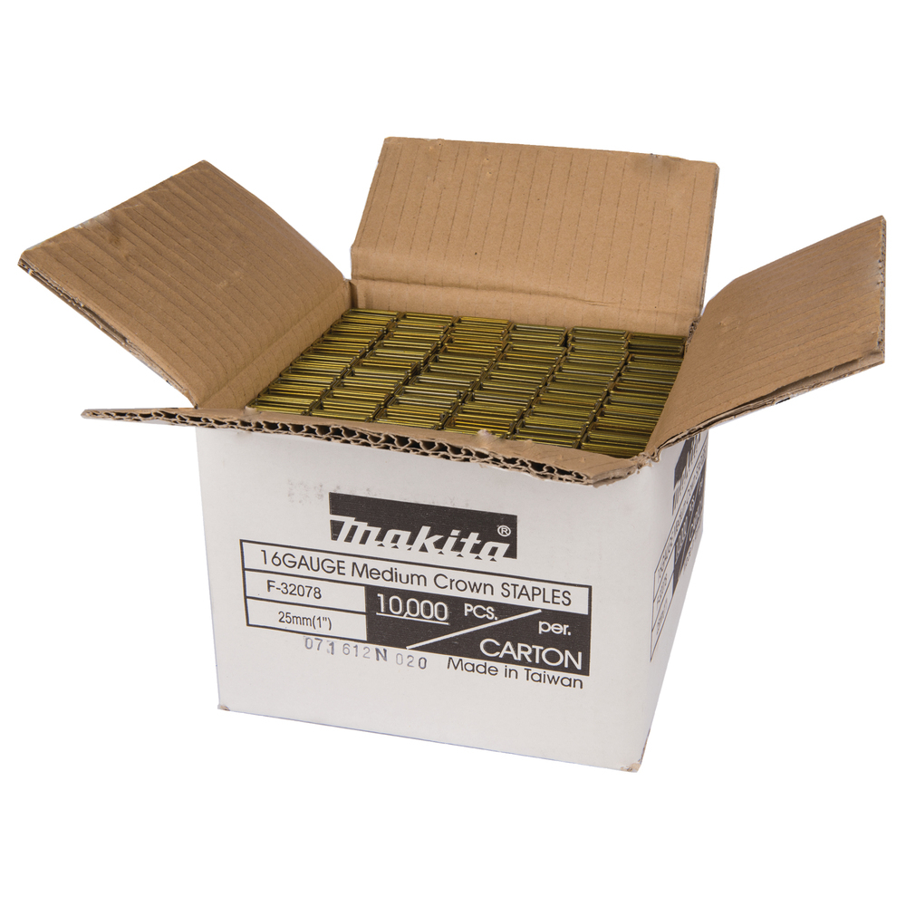 Kabės Makita F-32078, 11x25mm, 10.000 vnt. 1 Kabės Makita F-32078, 11x25mm, 10.000 vnt. 1