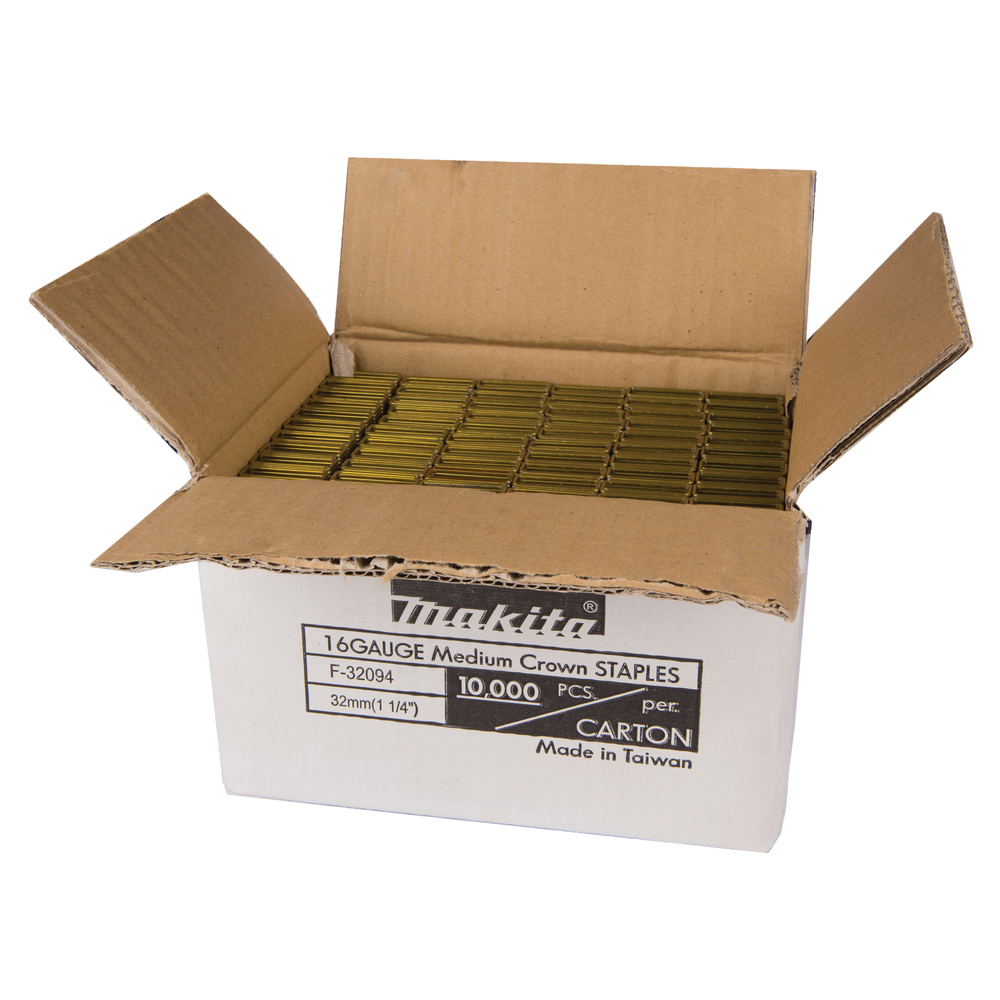 Kabės Makita F-32094, 11x32mm, 10.000 vnt. 1 Kabės Makita F-32094, 11x32mm, 10.000 vnt. 1