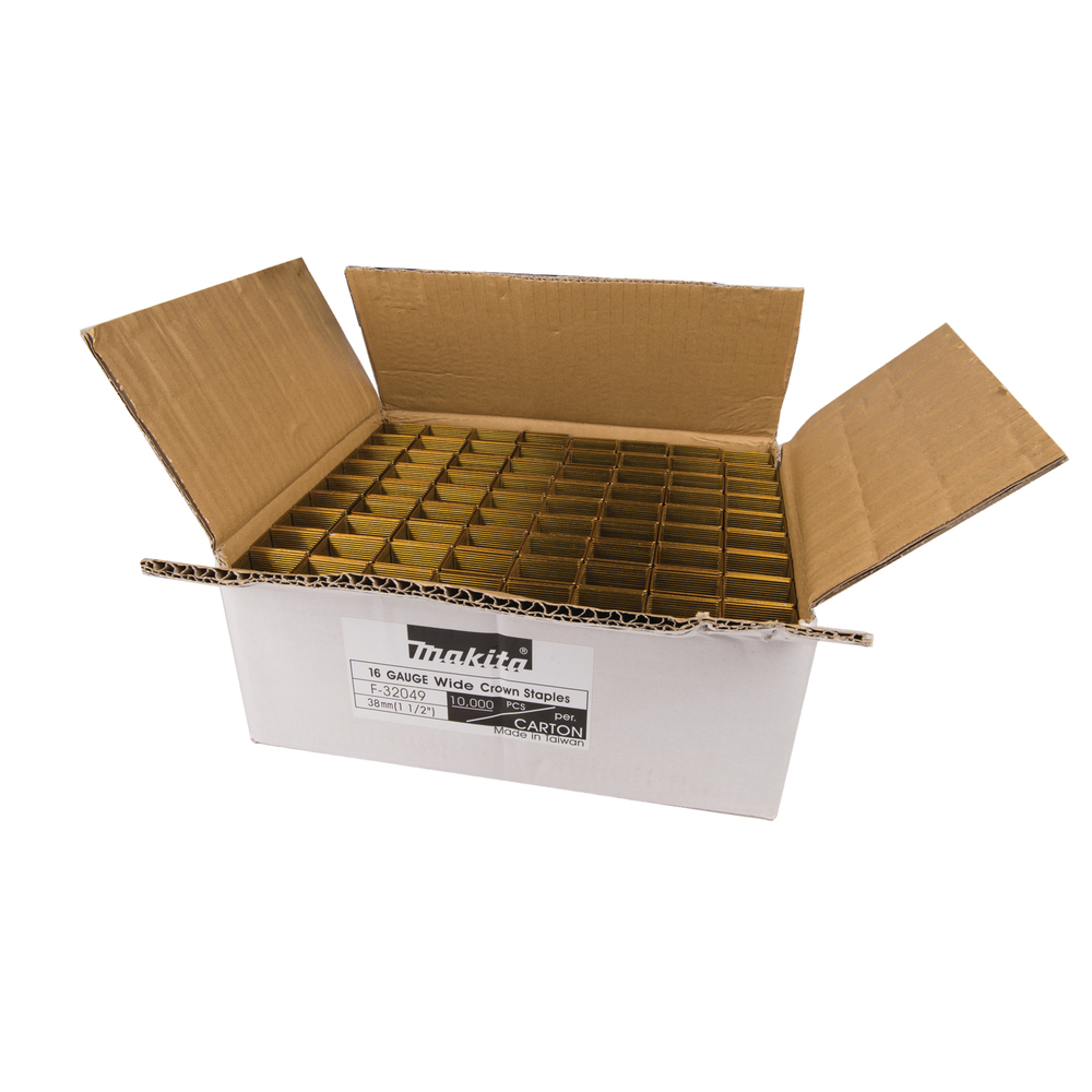 Kabės Makita F-32049, 25x38mm, 10.000 vnt. 1 Kabės Makita F-32049, 25x38mm, 10.000 vnt. 1