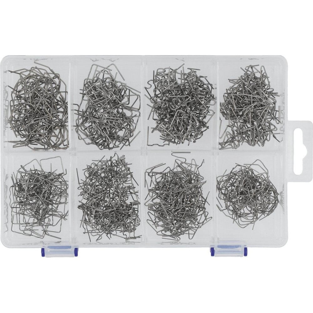 Kabių rinkinys | plastiko remontui | (8x100 vnt) 800 vnt. (YT-824490) Kabių rinkinys | plastiko remontui | (8x100 vnt) 800 vnt. (YT-824490)