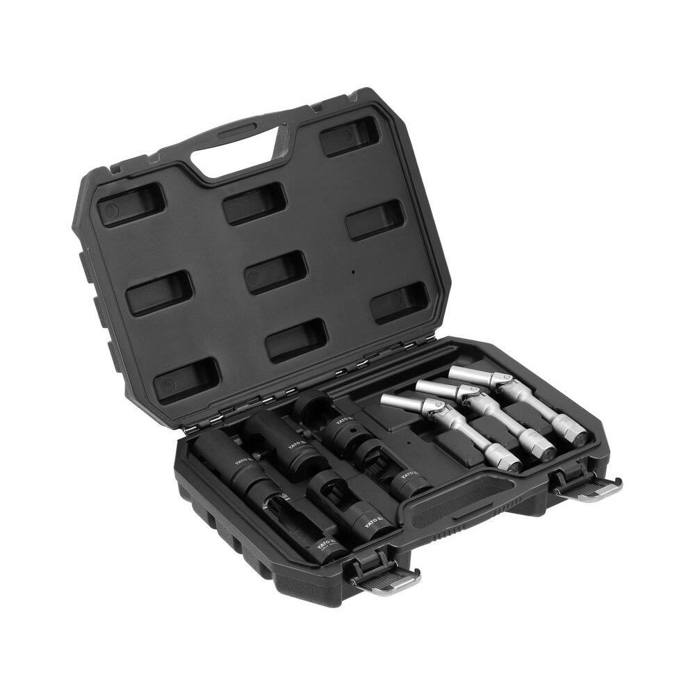 Kaitinimo / uždegimo žvakių ir lambdazondo galvučių rinkinys | 1/2" + 3/8” | 9 vnt (YT-05349) Kaitinimo / uždegimo žvakių ir lambdazondo galvučių rinkinys | 1/2" + 3/8” | 9 vnt (YT-05349)