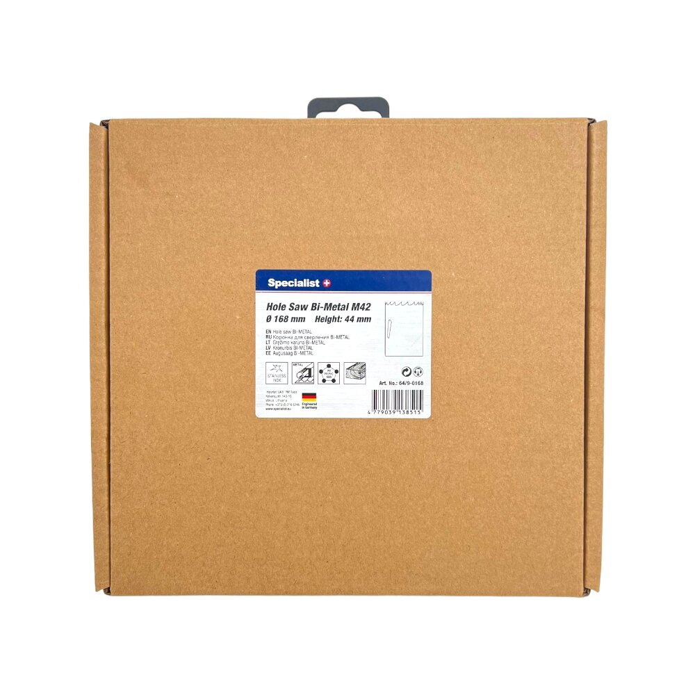 Karūna SPECIALIST+ Bi-Metal 168 mm 1