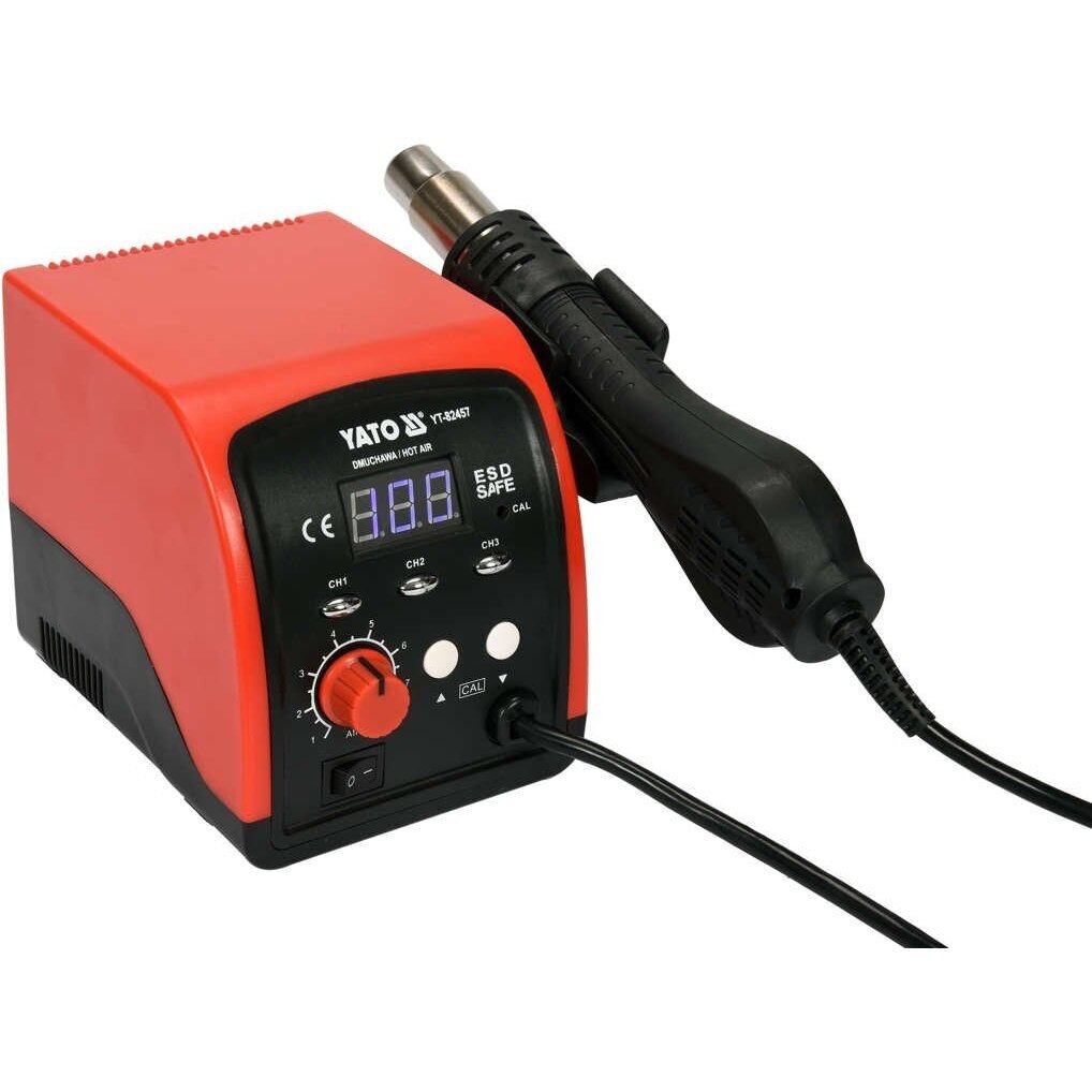 Karšto oro pūtimo stotelė 750W | Led ekranas | su aušinimu (YT-82457) 1 Karšto oro pūtimo stotelė 750W | Led ekranas | su aušinimu (YT-82457) 1