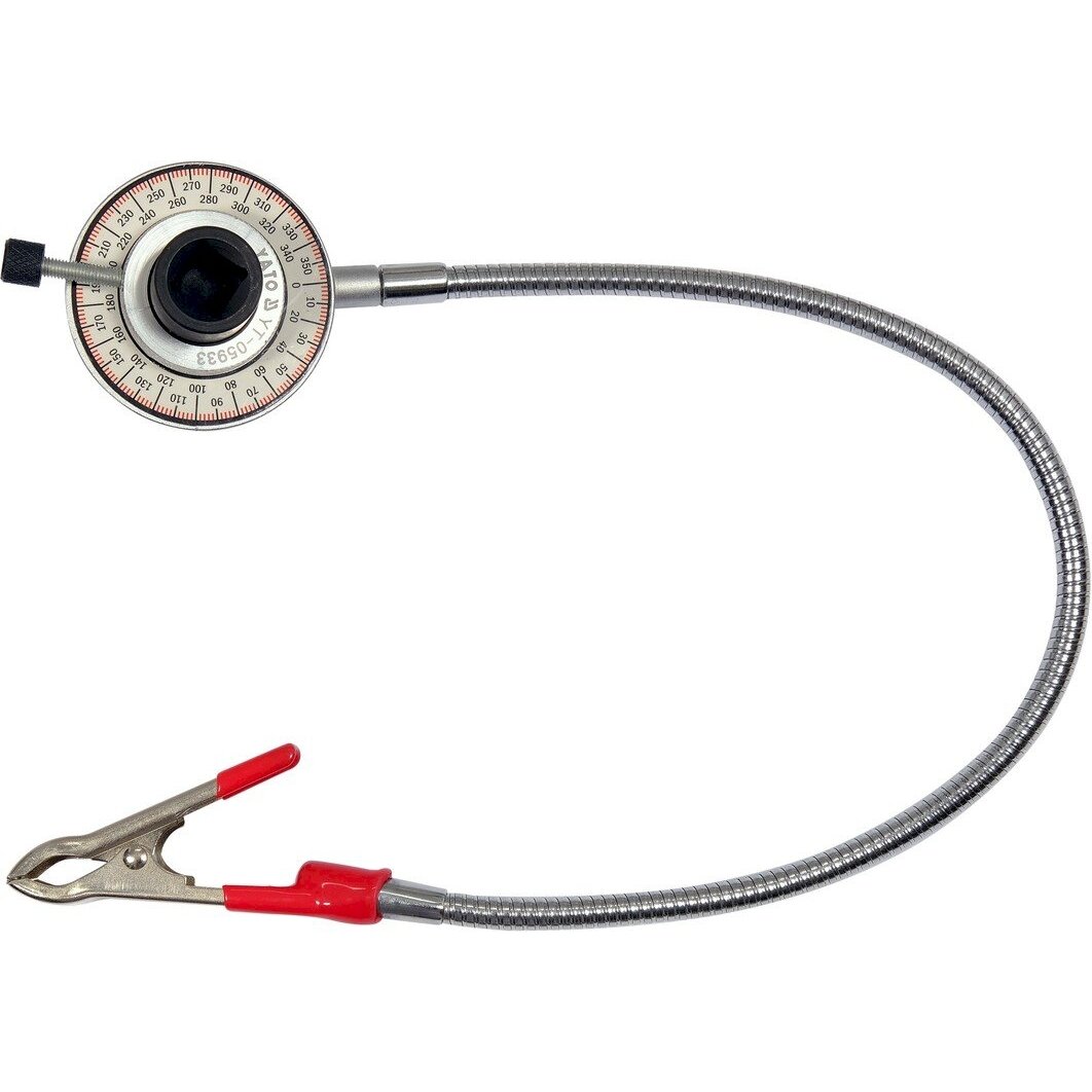 Kampinis matuoklis su spaustuku | 12,5 mm (1/2") (YT-05933) Kampinis matuoklis su spaustuku | 12,5 mm (1/2") (YT-05933)